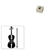 Elegant modern Violin Cool Classic Festival Music Rubberstempel (Gestempeld)