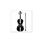 Elegant modern Violin Cool Classic Festival Music Rubberstempel (Afrduk)