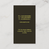 elegant modern visitekaartje (Achterkant)