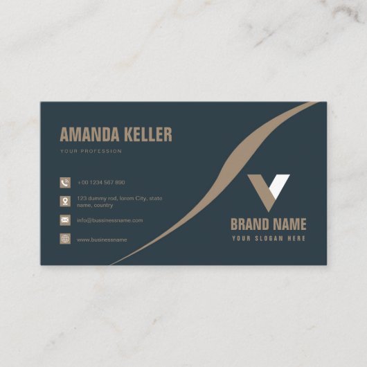 Elegant Modern Visitekaartje (Voorkant)