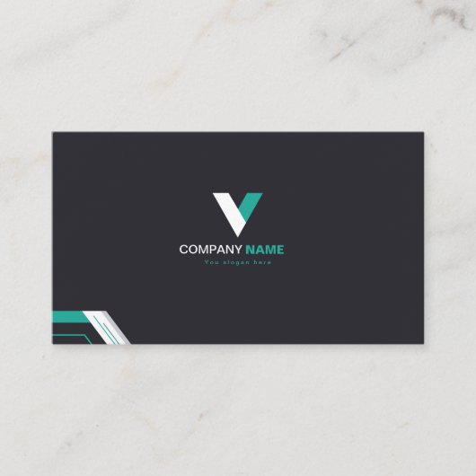 Elegant modern visitekaartje (Voorkant)