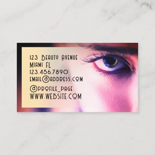 Elegant modern visitekaartje (Achterkant)