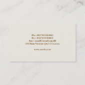 elegant modern visitekaartje ontwerp (Achterkant)