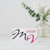 Elegant/modern Visitekaartje voor fotografie (Staand voorkant)