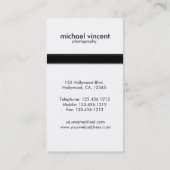 Elegant/modern Visitekaartje voor fotografie (Achterkant)