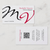 Elegant/modern Visitekaartje voor intern ontwerp (Voorkant / Achterkant)
