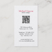 Elegant/modern Visitekaartje voor intern ontwerp (Achterkant)