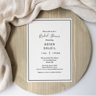 Elegant modern Vrijgezellenfeest Kaart