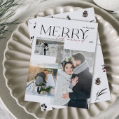 Elegant Modern Vrolijk en Getrouwde Passen getrouw Feestdagenkaart