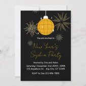 Elegant modern vuurwerk Nieuwjaarsfeest Kaart (Voorkant)