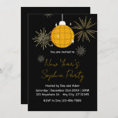 Elegant modern vuurwerk Nieuwjaarsfeest Kaart (Voorkant / Achterkant)