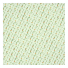 Elegant Modern Watercolor Bladerenpatroon GROEN  Foto Afdruk