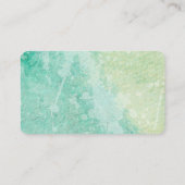 Elegant modern waterverf design dubbelzijdig visitekaartje (Achterkant)