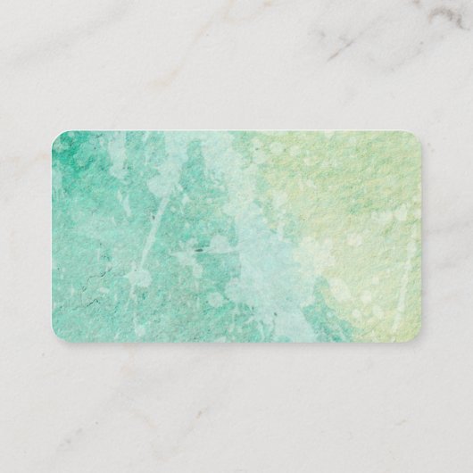 Elegant modern waterverf design dubbelzijdig visitekaartje (Achterkant)