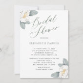 Elegant modern waterverf floral vrijgezellenfeest kaart (Voorkant)