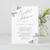 Elegant modern waterverf floral vrijgezellenfeest kaart (Staand voorkant)