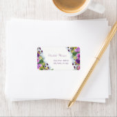 Elegant Modern Waterverf Flowers, Chic Etiket (Insitu)