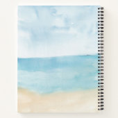 Elegant Modern Waterverf Script Custom Notitieboek (Achterkant)