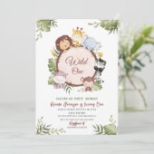 Elegant modern Waterverf verjaardagsfeestje Kaart (Staand voorkant)