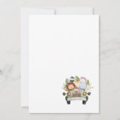 Elegant modern Waterverf verjaardagsfeestje Kaart (Achterkant)