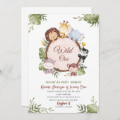 Elegant modern Waterverf verjaardagsfeestje Kaart (Voorkant / Achterkant)