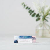 *~* Elegant Modern Waterverf Wedding RSVP Mini Visitekaartje (Staand voorkant)