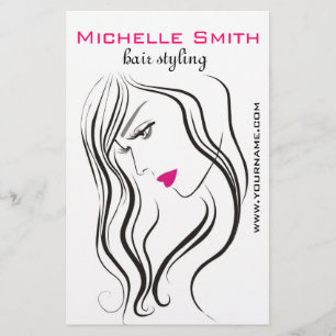 Elegant Modern Wavy Hair Wimpers Schoonheidssalon Flyer