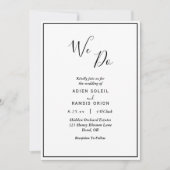 Elegant Modern We wedden de uitnodiging (Voorkant)