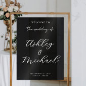Elegant Modern Wedding Acrylic Welcome Sign Acryl Bord