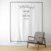 Elegant Modern Wedding Backdrop Wandkleed (In situ)