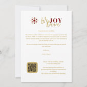 Elegant Modern Wedding Christmas Four Photos Save The Date (Achterkant)
