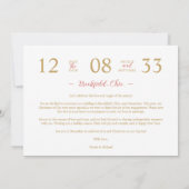 Elegant Modern Wedding Christmas Tree 2-Photos Save The Date (Achterkant)