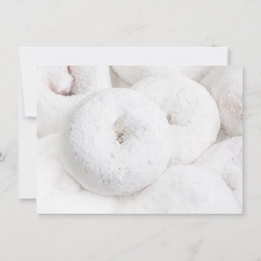 Elegant Modern Wedding Etheral White Doughnoten Kaart (Achterkant)