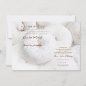 Elegant Modern Wedding Etheral White Doughnoten Kaart (Voorkant)