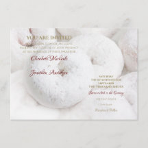Elegant Modern Wedding Etheral White Doughnoten