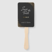 Elegant Modern Wedding Favors Handwaaier (Voorkant)