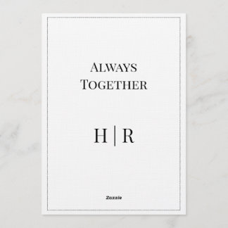 Elegant Modern Wedding Invitation | Timeless Kaart