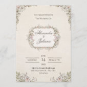 Elegant Modern Wedding Invitation | Timeless Kaart (Voorkant)