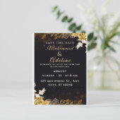 Elegant Modern Wedding Invite – Black & White Briefkaart (Staand voorkant)