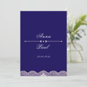 Elegant Modern Wedding Invite Kaart (Staand voorkant)