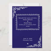 Elegant Modern Wedding Invite Kaart (Achterkant)