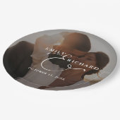 Elegant Modern Wedding Photo Papieren Bordje (Gekanteld)
