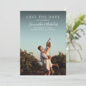 Elegant Modern Wedding Photo Save the Date (Staand voorkant)