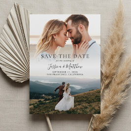 Elegant Modern Wedding Photo Save the Date