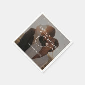 Elegant Modern Wedding Photo Servet (Hoek)