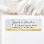 Elegant Modern Wedding Return Address Labels (Insitu)