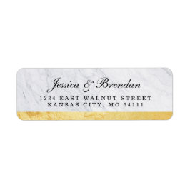Elegant Modern Wedding Return Address Labels