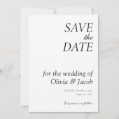 Elegant Modern Wedding Save The Date (Voorkant)