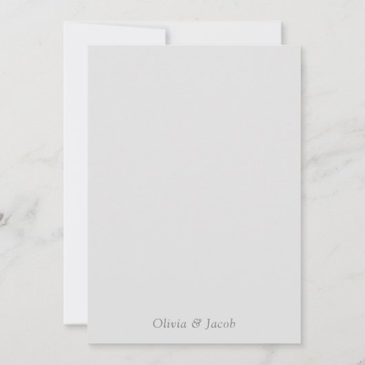 Elegant Modern Wedding Save The Date (Achterkant)