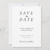 Elegant Modern Wedding Save the Date (Voorkant)
